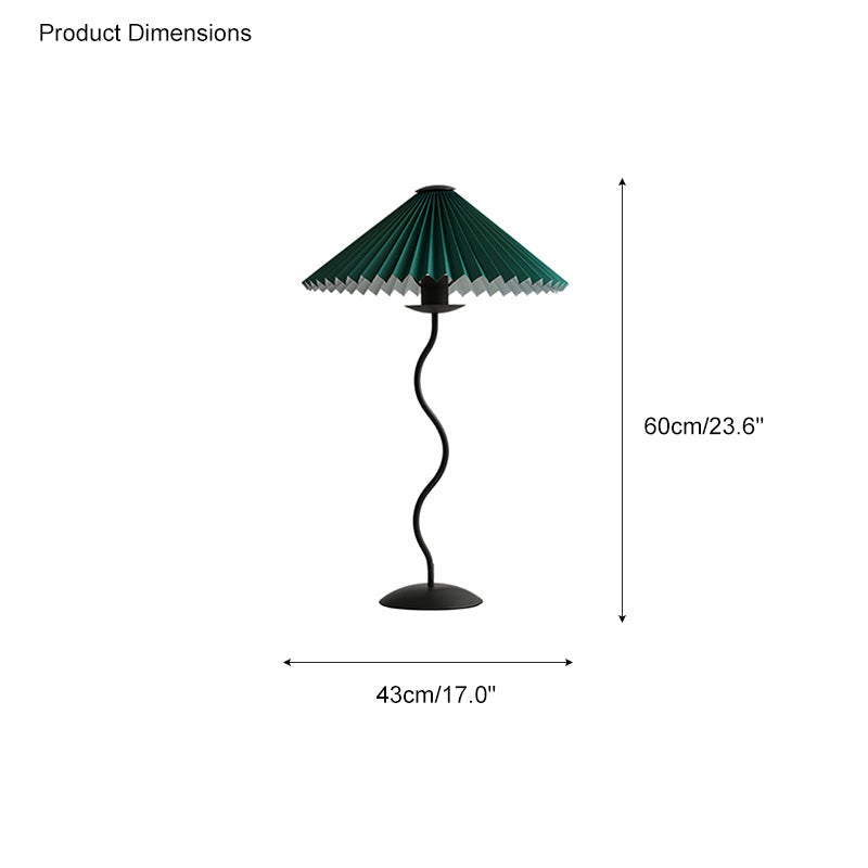 WOMO Pleated Swirl Floor and Table Lamp - WM7011