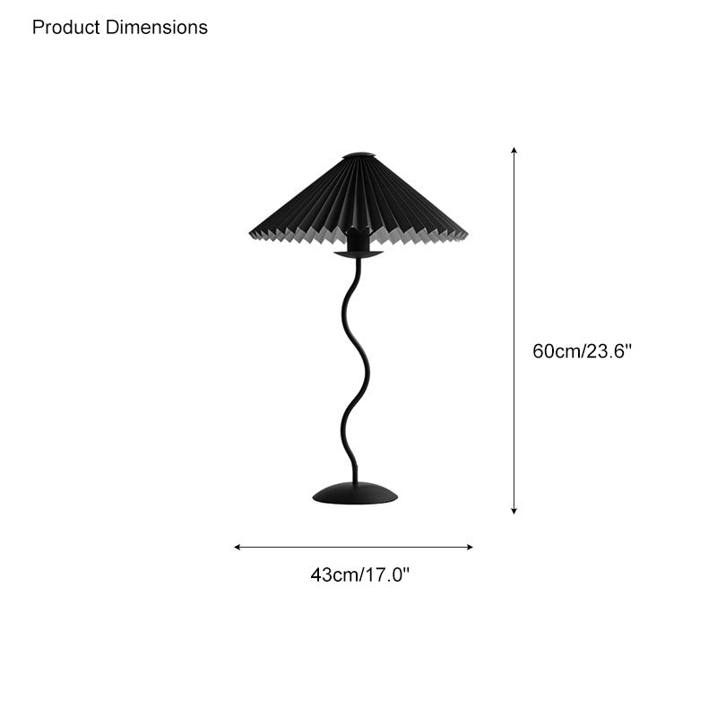 WOMO Pleated Swirl Floor and Table Lamp - WM7011