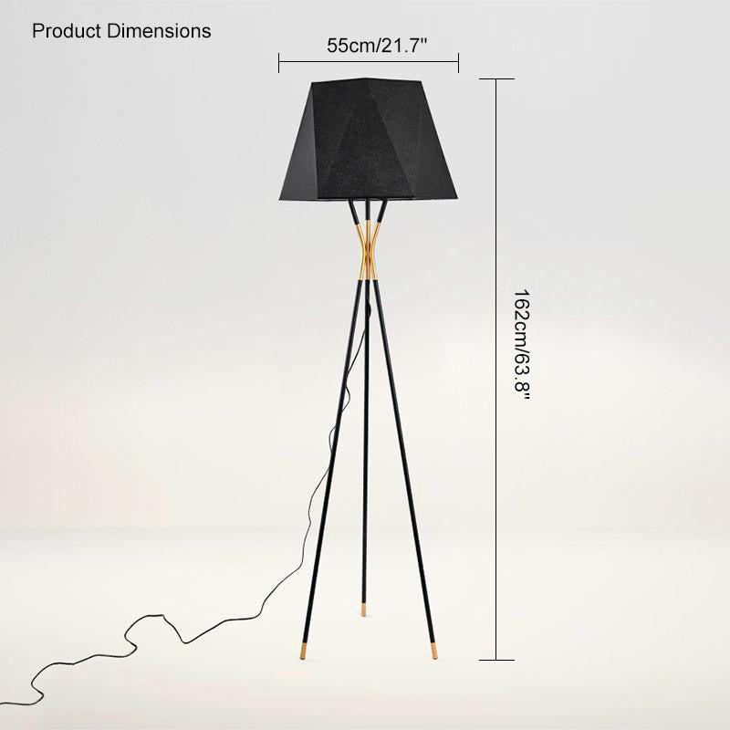 WOMO Faceted Tripod Floor Lamp - WM7004