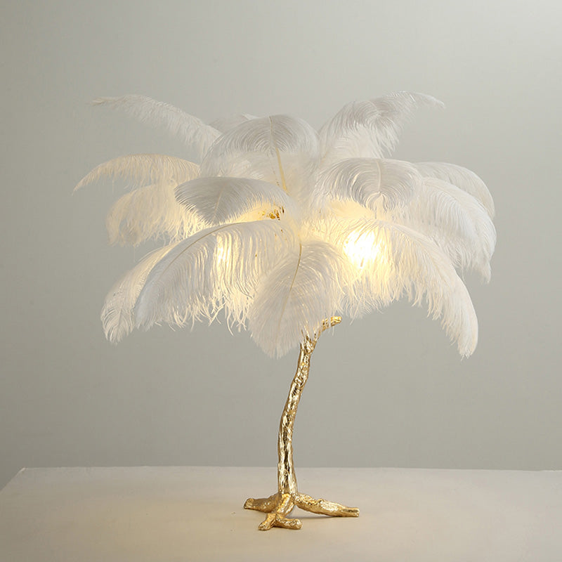 WOMO Federpalmen-Tischlampe-WM8016