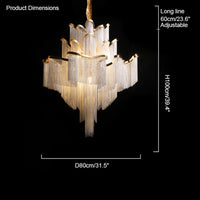 WOMO Fringe Tiered Chandelier WM2079