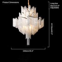 WOMO Fringe Tiered Chandelier WM2079