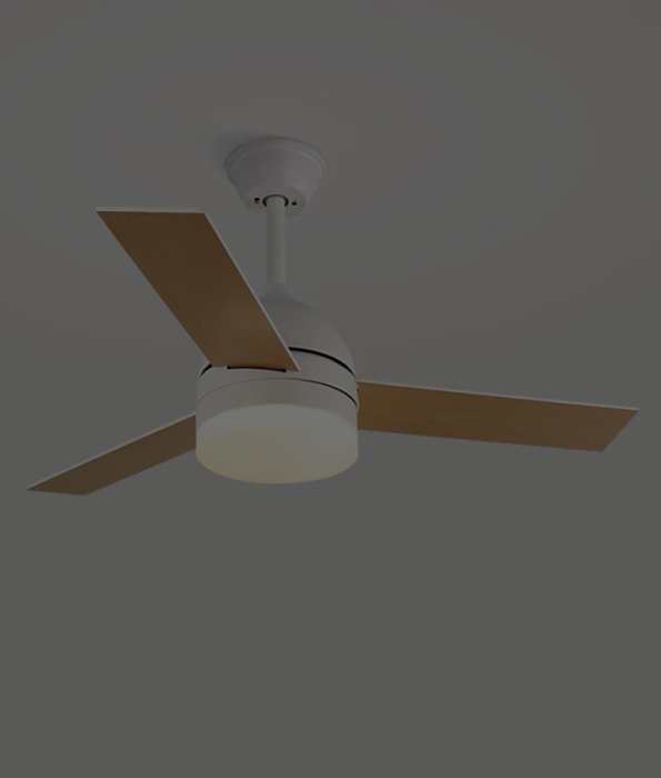 Deckenventilator aus Holz