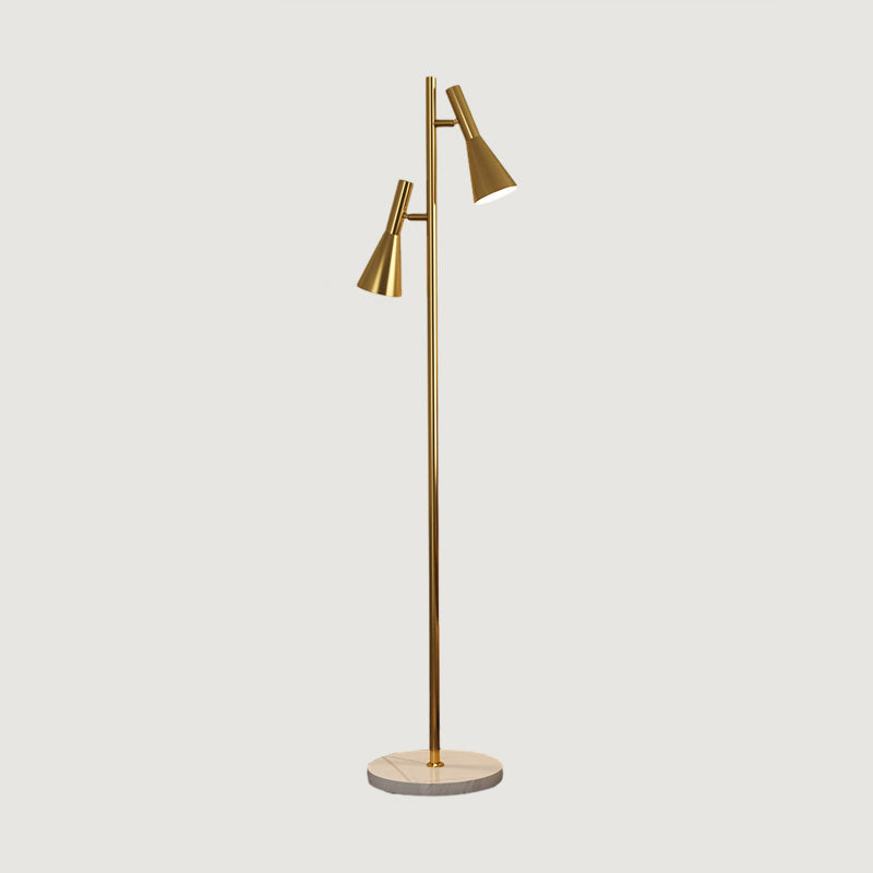 WOMO Floor Lamp with 2 Bulbs and Adjustable Stand - WM7067