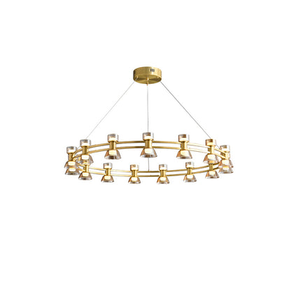WOMO Modern Pillar Candle Round Chandelier-WM2224