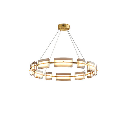 WOMO Modern Tiered Glass Chandelier-WM2220