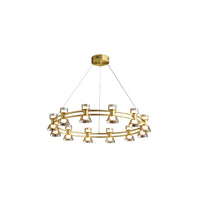 WOMO Modern Round Pillar Candle Chandelier-WM2224