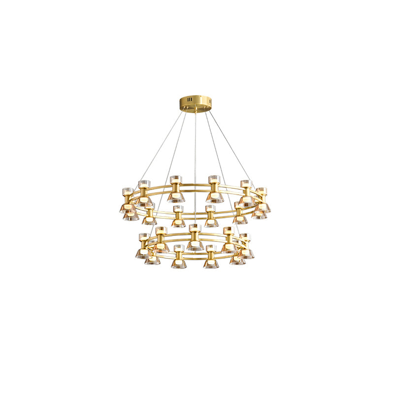 WOMO Modern Pillar Candle Round Chandelier-WM2224