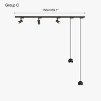 WOMO Spotlight Suspension pour rail d'éclairage-WM2163