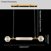 WOMO Cypher Vertikale/Horizontale Glas-Pendelleuchte-WM2153