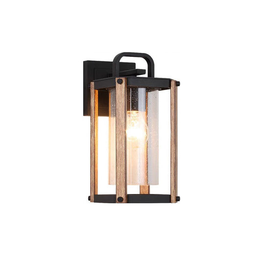 WOMO Rustic Outdoor Wall Light made of Textured Glass - WM9146