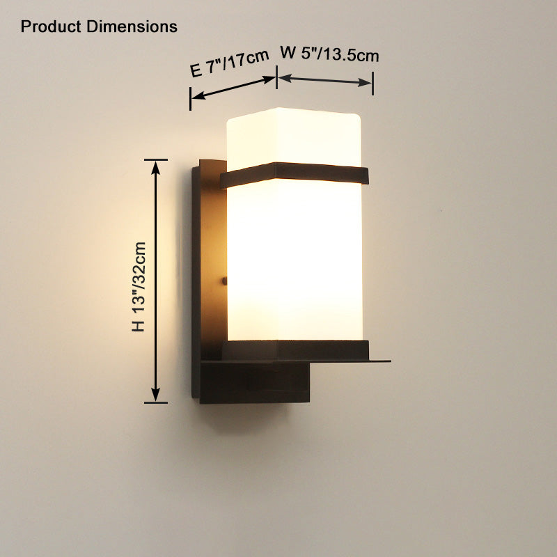 WOMO Outdoor Wall Light made of Frosted Glass - WM9202