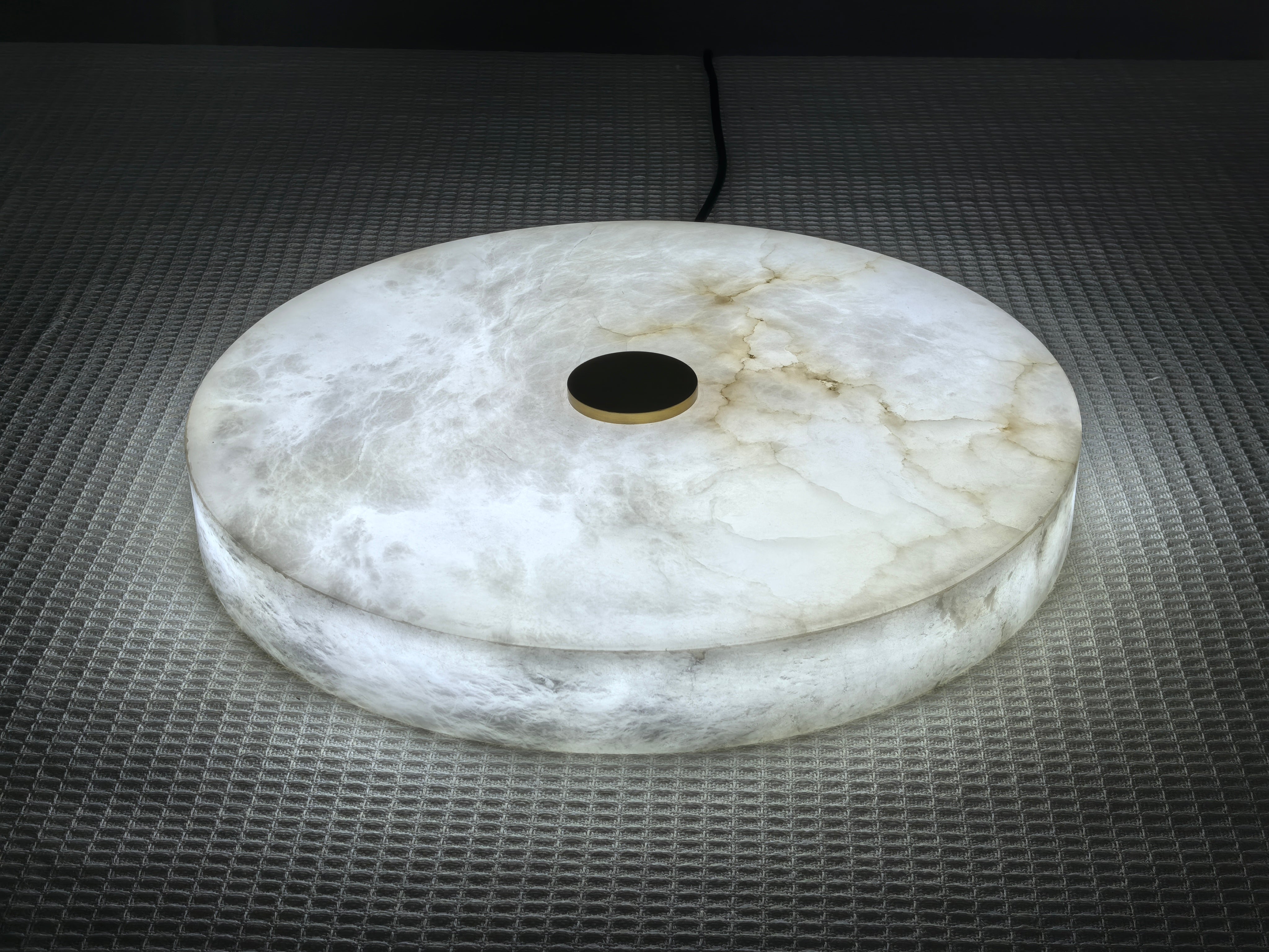 WOMO Modern Round Alabaster Ceiling Light-WM1118