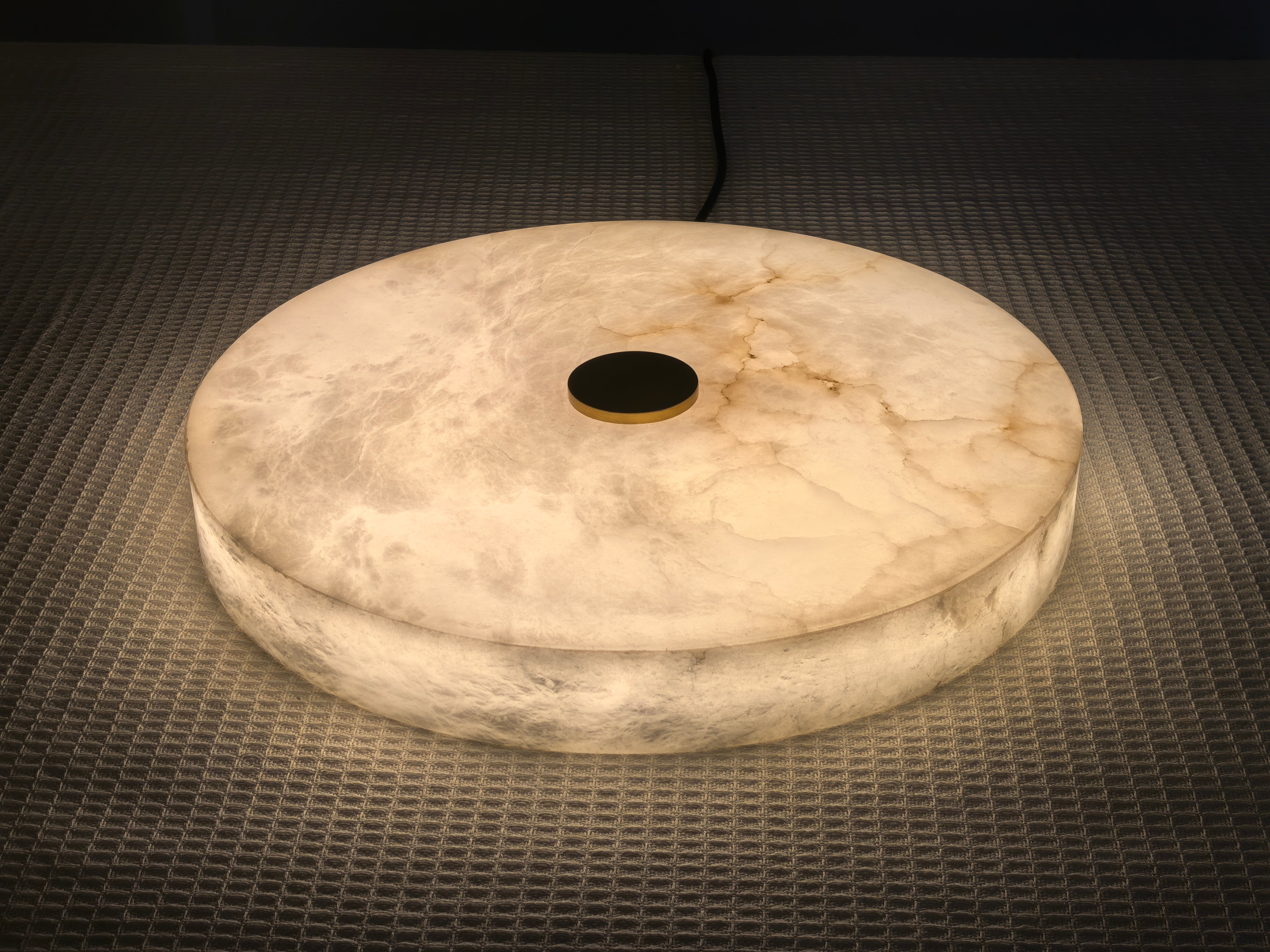 WOMO Modern Round Alabaster Ceiling Light-WM1118