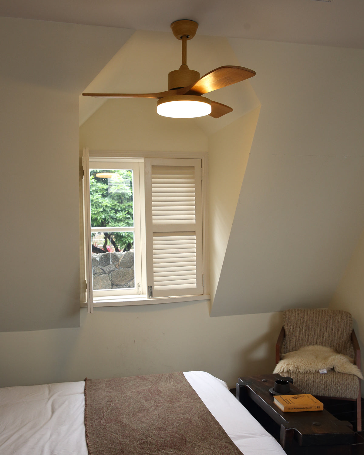 WOMO Scandi Wende-Deckenventilator mit Licht-WM5002