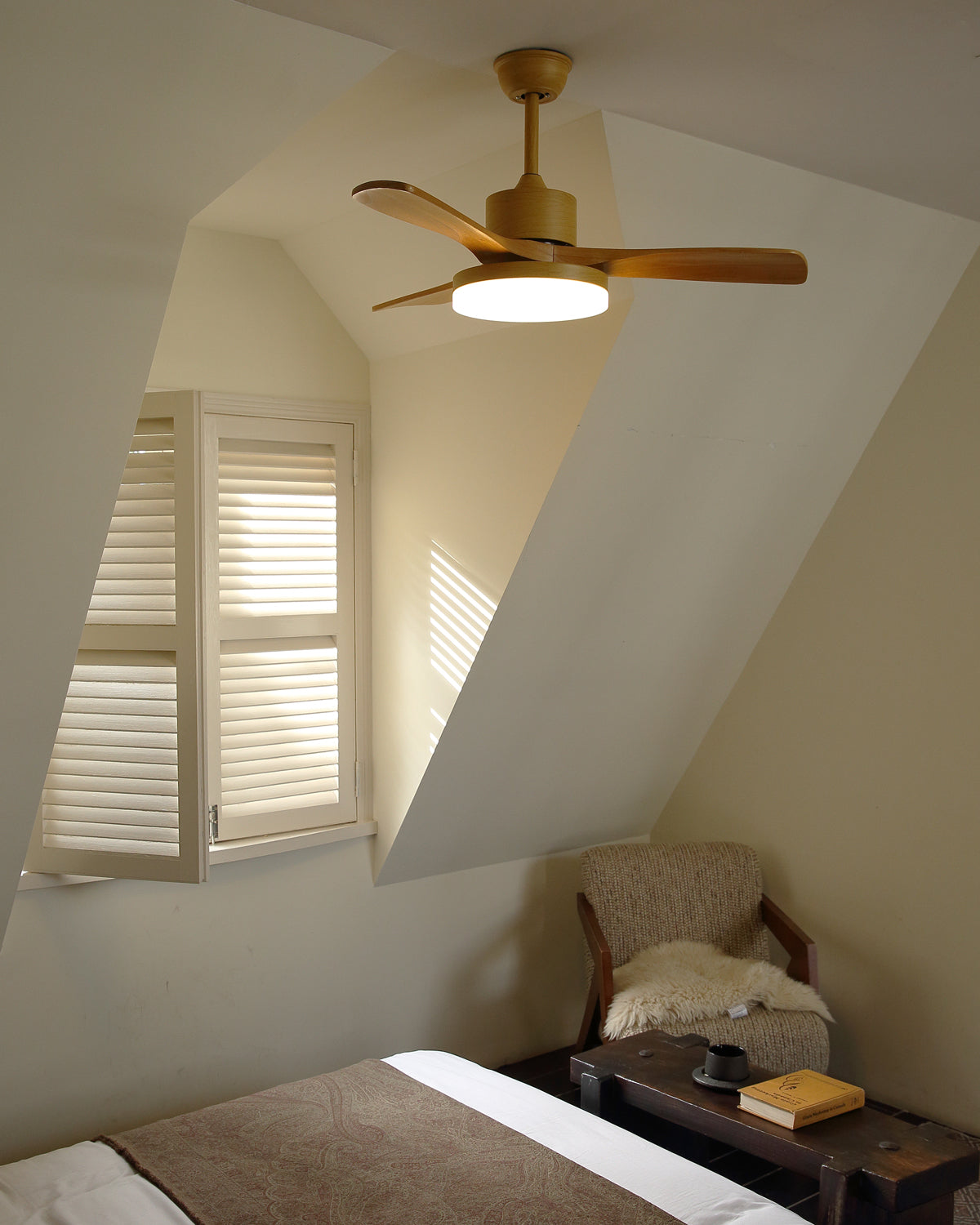 WOMO Scandi Wende-Deckenventilator mit Licht-WM5002