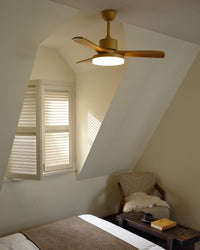 WOMO Scandi Ventilateur de plafond réversible avec lumière WM5002