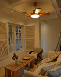 WOMO Scandi Ventilateur de plafond réversible avec lumière WM5002