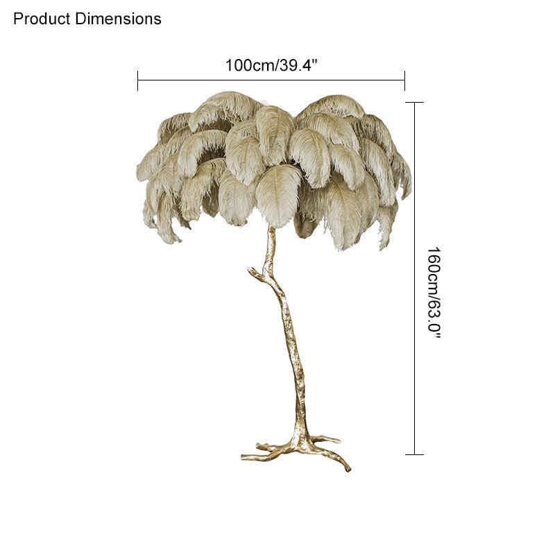 WOMO Fan Palm Floor Lamp -WM7000