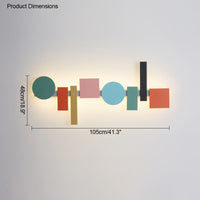 WOMO Colorful Sculptural Art Wall Light-WM6080