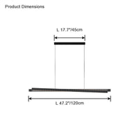WOMO Linear Pendant Light in Black Ribbed Glass - WM2310