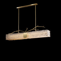 WOMO Lustre Rectangulaire en Verre WM2364