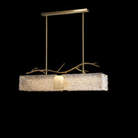 WOMO Lustre Rectangulaire en Verre WM2364