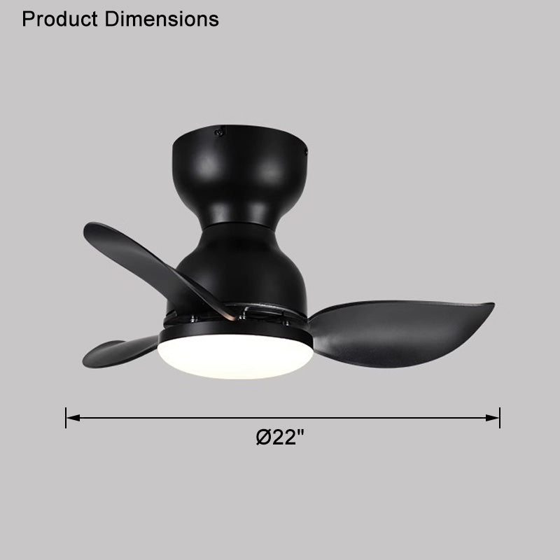 WOMO Kleine Deckenventilatorlampe WM5098