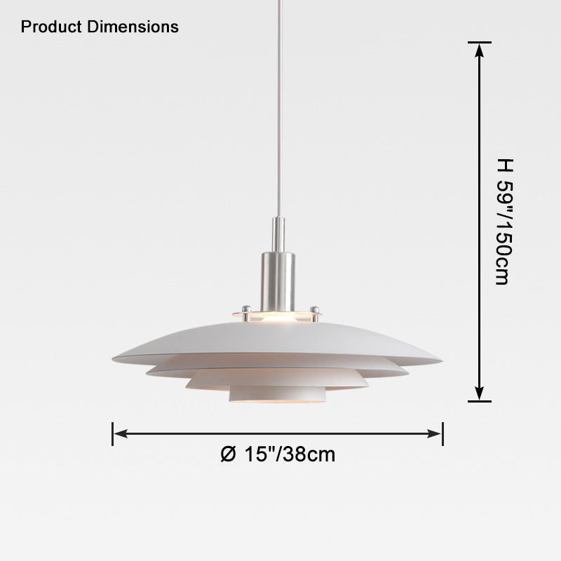 WOMO Weiße dänische Pendelleuchte-WM2656