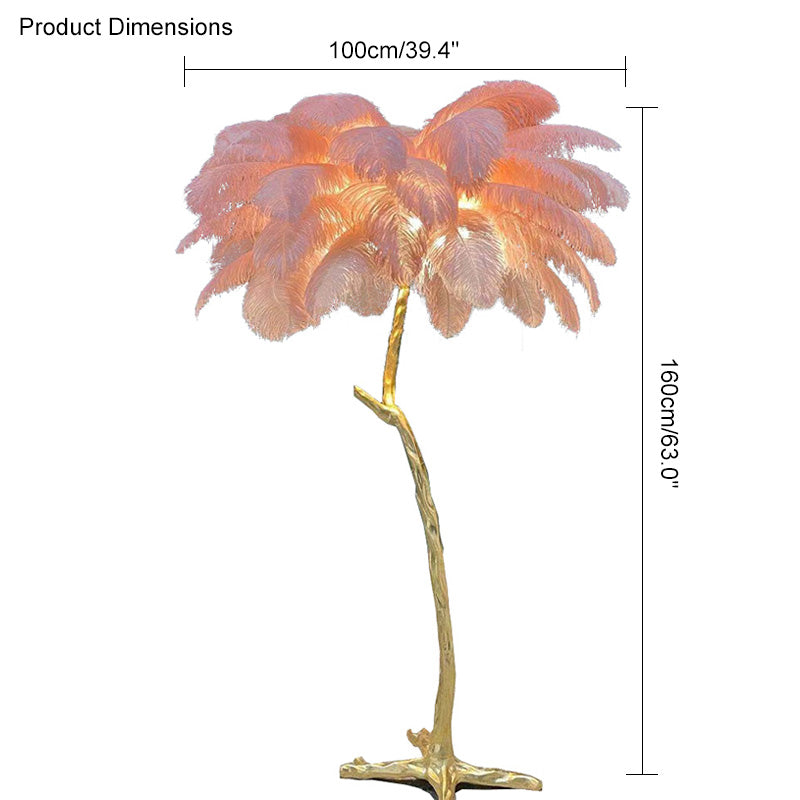 WOMO Fan Palm Floor Lamp -WM7000