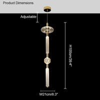 WOMO Cypher Vertikale/Horizontale Glas-Pendelleuchte-WM2153