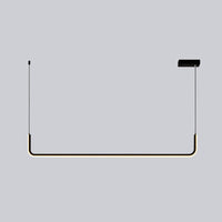 WOMO Suspension longue en métal pour table à manger, style minimaliste - WM2001