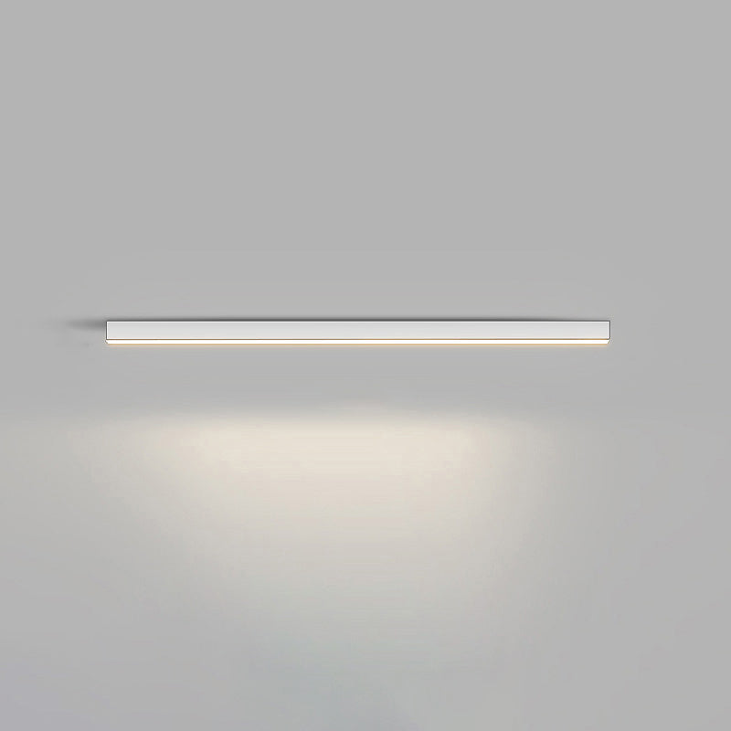 WOMO Lineare LED Deckenleuchte Flur Lang Schmal Metall-WM1003