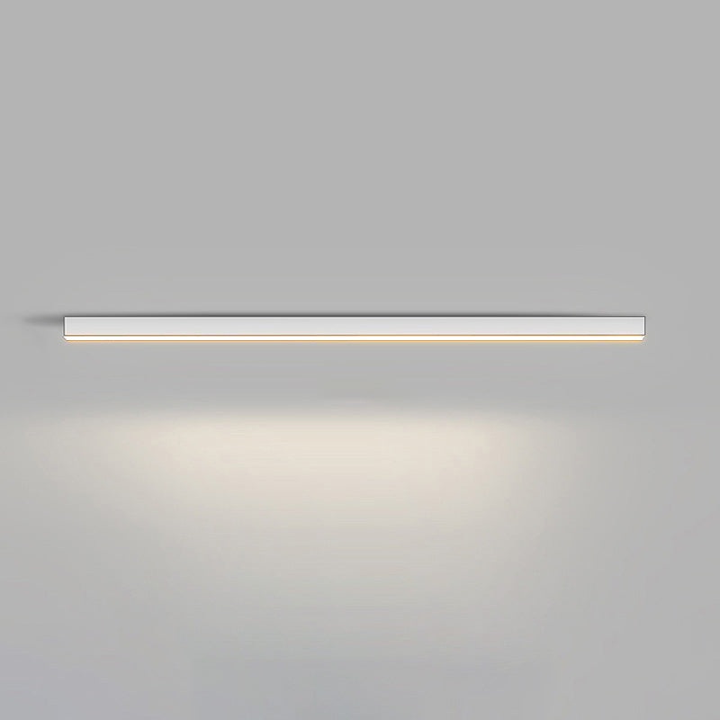 WOMO Lineare LED Deckenleuchte Flur Lang Schmal Metall-WM1003