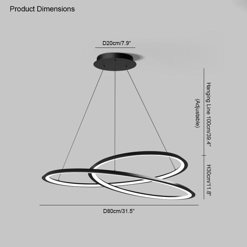 WOMO Swirl Led Kronleuchter-WM2073
