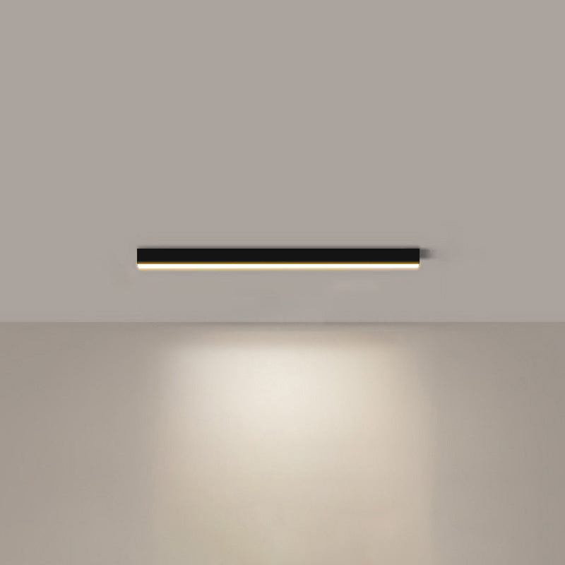 WOMO Lineare LED Deckenleuchte Flur Lang Schmal Metall-WM1003