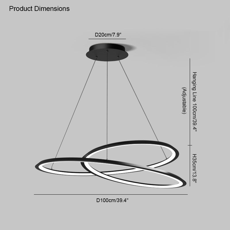WOMO Swirl Led Kronleuchter-WM2073
