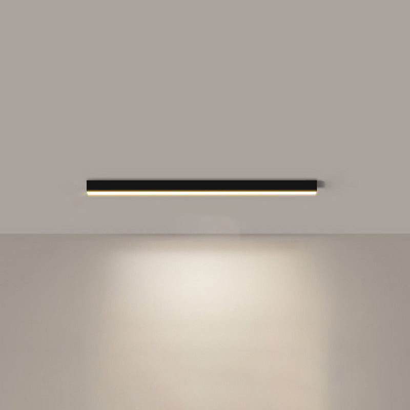 WOMO Lineare LED Deckenleuchte Flur Lang Schmal Metall-WM1003
