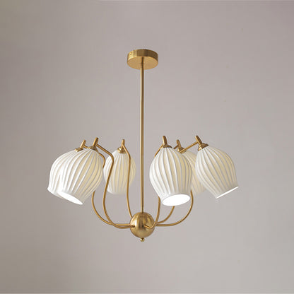 WOMO Mid Century Modern Ceramic Arm Chandelier-WM2121