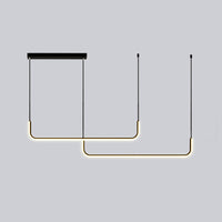WOMO Suspension longue en métal pour table à manger, style minimaliste - WM2001