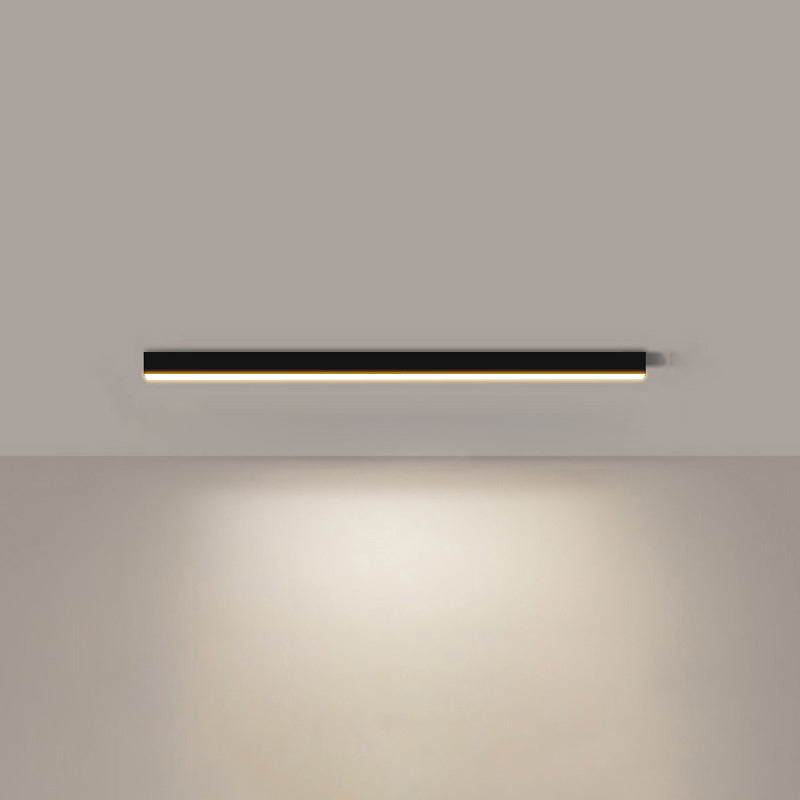 WOMO Lineare LED Deckenleuchte Flur Lang Schmal Metall-WM1003