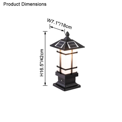 WOMO Square Outdoor Pillar Light-WM9063