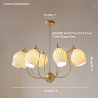 Lustre WOMO Mid-Century Modern en céramique et bras - WM2121