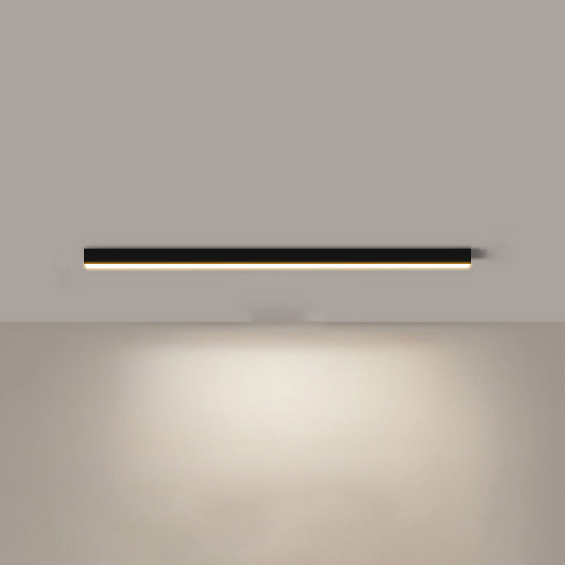 WOMO Lineare LED Deckenleuchte Flur Lang Schmal Metall-WM1003