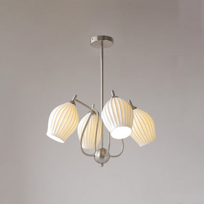 WOMO Mid Century Modern Ceramic Arm Chandelier-WM2121