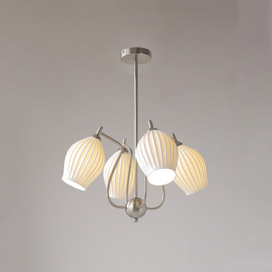WOMO Mid Century Modern Ceramic Arm Chandelier-WM2121