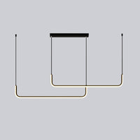 WOMO Suspension longue en métal pour table à manger, style minimaliste - WM2001