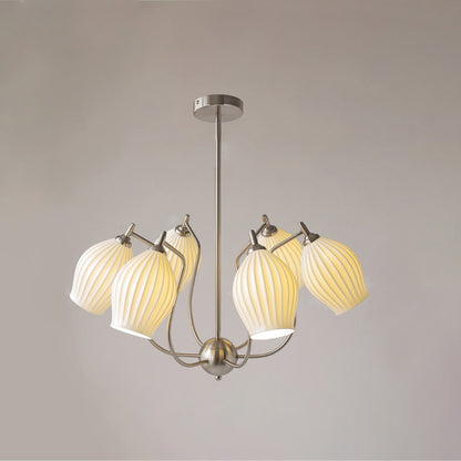 WOMO Mid Century Modern Ceramic Arm Chandelier-WM2121