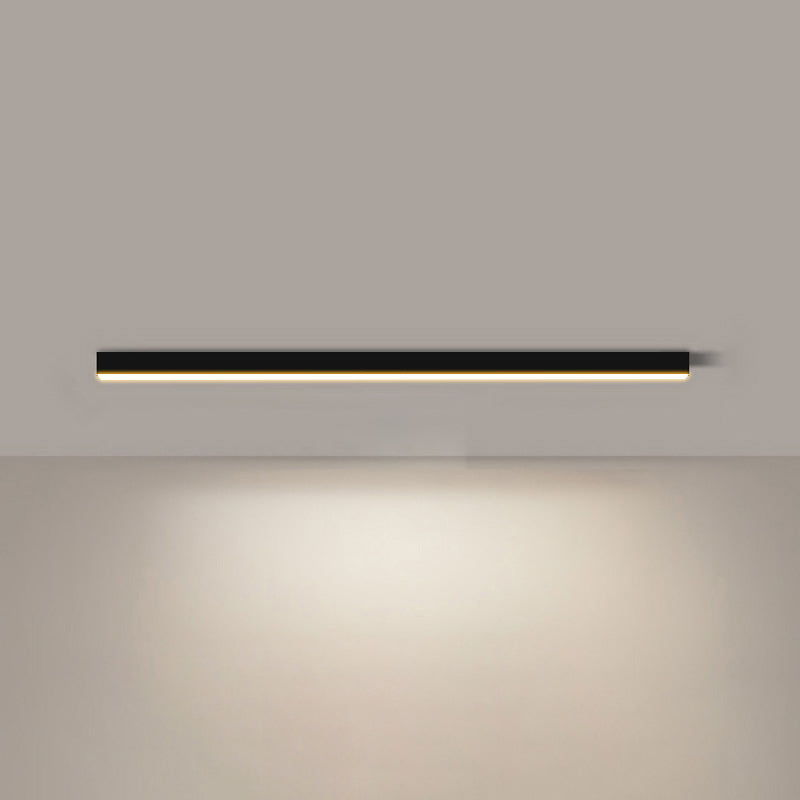WOMO Lineare LED Deckenleuchte Flur Lang Schmal Metall-WM1003