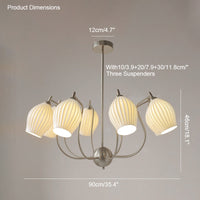 Lustre WOMO Mid-Century Modern en céramique et bras - WM2121